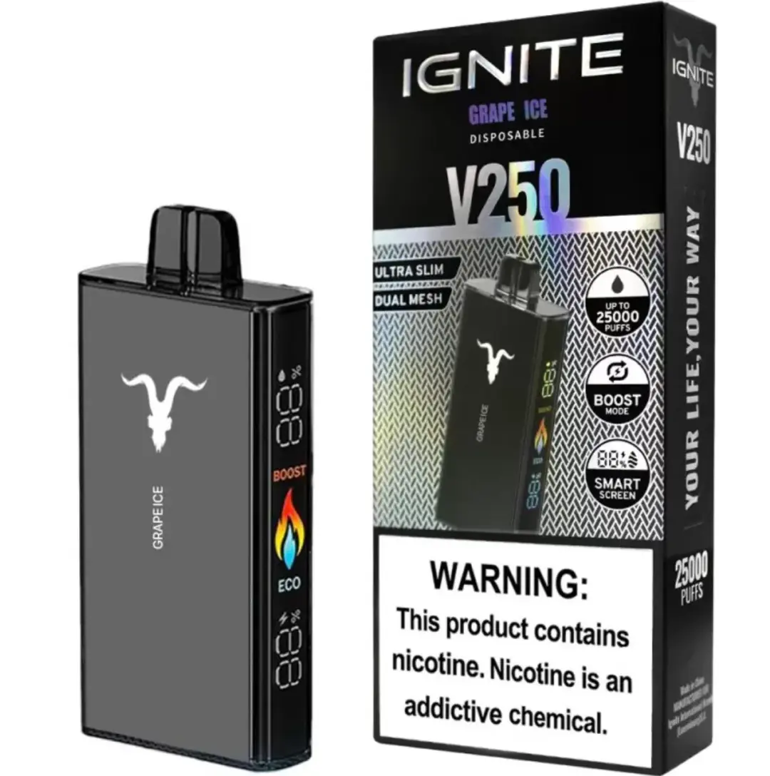 Vapper IGNITE V250 Black Grape Ice 25k puffs
