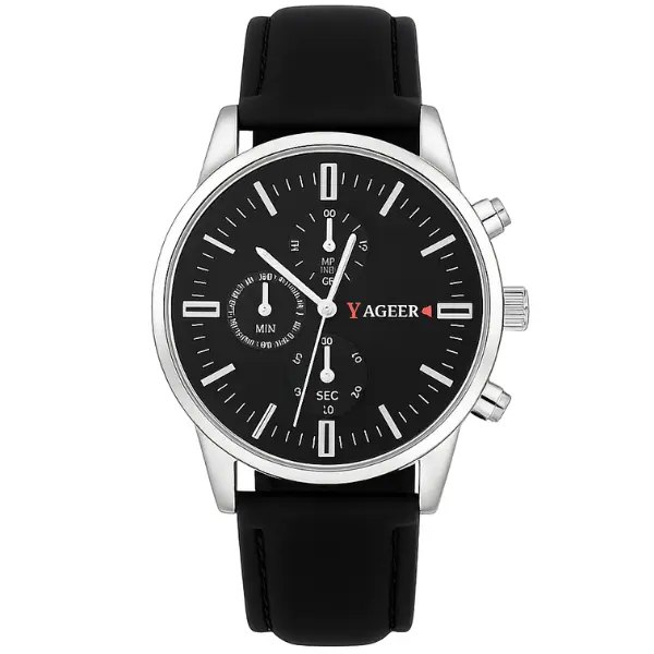 Reloj Yageer Black & Silver